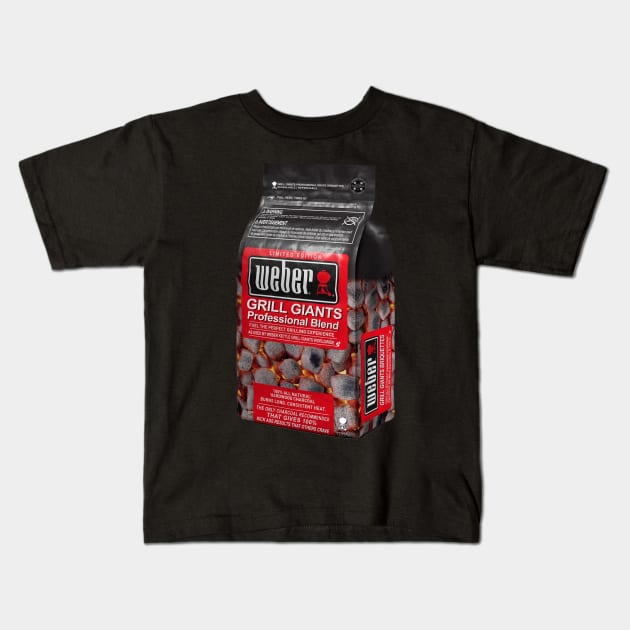 Grill Giants Briquettes Limited edition Kids T-Shirt by Grill Giants